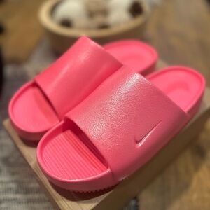 Nike Bright Pink Slide Sandals